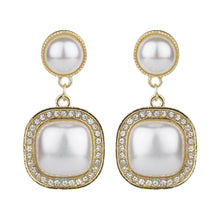 Load image into Gallery viewer, TRIBAL ZONE BEAUTIFUL SQUARE SHAPE GOLDEN DROP EARRING