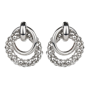 TRIBAL ZONE STUNNING STUD SLIVER EARRING