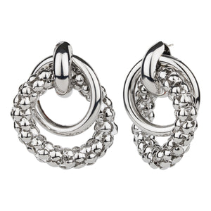TRIBAL ZONE STUNNING STUD SLIVER EARRING