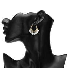 Load image into Gallery viewer, TRIBAL ZONE CLASSY FULL HOOP GOLDEN EARRING