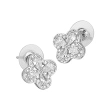 Load image into Gallery viewer, TRIBAL ZONE GORGEOUS STONE STUDED SILVER  STUD EARRING