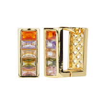 Load image into Gallery viewer, TRIBAL ZONE ELEGANT MULTI COLOR  ZX STONE LEVER BACK EARRING
