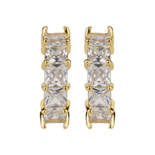 Load image into Gallery viewer, TRIBAL ZONE STUNNING ZX STONE LEVER BACK GOLDEN EARRING