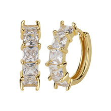 Load image into Gallery viewer, TRIBAL ZONE STUNNING ZX STONE LEVER BACK GOLDEN EARRING