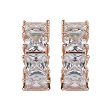 Load image into Gallery viewer, TRIBAL ZONE STYLISH ROSE GOLD ZX STONE LEVER BACK EARRING