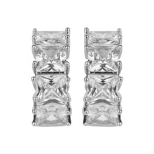 Load image into Gallery viewer, TRIBAL ZONE STYLISH  SILVER ZX STONE LEVER BACK EARRING