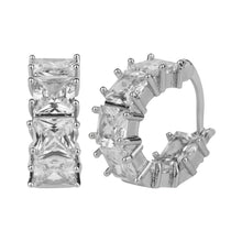Load image into Gallery viewer, TRIBAL ZONE STYLISH  SILVER ZX STONE LEVER BACK EARRING