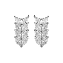 Load image into Gallery viewer, TRIBAL ZONE PRETTY LEAF DESGIN  SILVER  LEVER BACK EARRING
