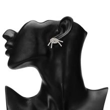 Load image into Gallery viewer, TRIBAL ZONE KNOT  SILVER  STUD EARRING