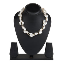 Load image into Gallery viewer, TRIBAL ZONE BEAUTIFUL PEARL PRINCESS GOLDEN NECKLACE