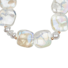 Load image into Gallery viewer, TRIBAL ZONE GLOSSY WHITE SEA  STONE BRECELATE