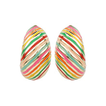 Load image into Gallery viewer, TRIBAL ZONE CHUNKY MULTICOLOR STUD EARRING