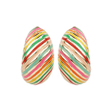 Load image into Gallery viewer, TRIBAL ZONE CHUNKY MULTICOLOR STUD EARRING