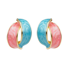 Load image into Gallery viewer, TRIBAL ZONE  STYLISH GOLDEN STUD EARRING