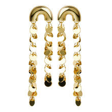 Load image into Gallery viewer, TRIBAL ZONE GLLITERING  GOLDEN DROP EARRING