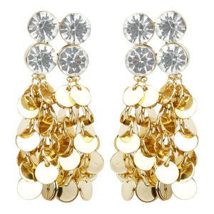 TRIBAL ZONE EXCLUSIVE  BEAUTIFUL GOLDEN DROP EARRING