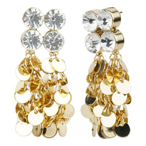 TRIBAL ZONE EXCLUSIVE  BEAUTIFUL GOLDEN DROP EARRING