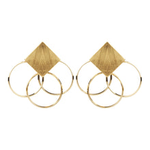 Load image into Gallery viewer, TRIBAL ZONE GORGEOUS GOLDEN STUD EARRING