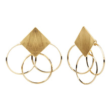 Load image into Gallery viewer, TRIBAL ZONE GORGEOUS GOLDEN STUD EARRING
