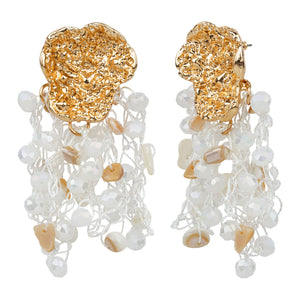 TRIBAL ZONE GORGEOUS GOLDEN DROP EARRING