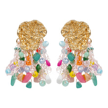 Load image into Gallery viewer, TRIBAL ZONE GORGEOUS GOLDEN DROP EARRING