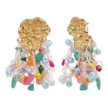 Load image into Gallery viewer, TRIBAL ZONE GORGEOUS GOLDEN DROP EARRING