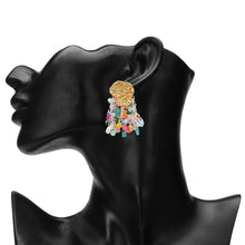 Load image into Gallery viewer, TRIBAL ZONE GORGEOUS GOLDEN DROP EARRING
