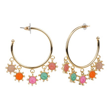 Load image into Gallery viewer, TRIBAL ZONE FRILLY C HOOP EARRING