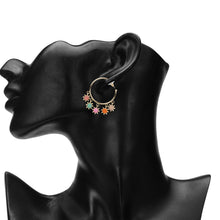 Load image into Gallery viewer, TRIBAL ZONE FRILLY C HOOP EARRING