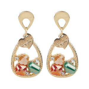 TRIBAL ZONE PRETTY DESGINER TEAR DROP EARRING