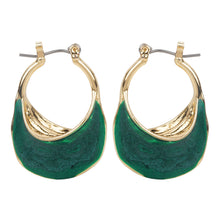 Load image into Gallery viewer, TRIBAL ZONE CHIC GREEN PLUG EARRING