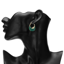 Load image into Gallery viewer, TRIBAL ZONE CHIC GREEN PLUG EARRING