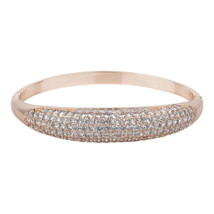 TRIBAL ZONE CLASSY ROSE GOLD BANGLE