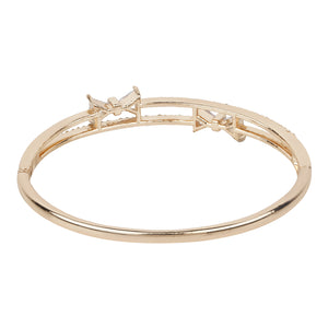 TRIBAL ZONE PREETY   BOW  GOLDEN BANGLE