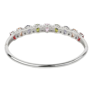 TRIBAL ZONE ELEGANT SILVER BANGLE