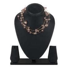 Load image into Gallery viewer, TRIBAL ZONE BUBBLE WITH PINK PERAL NECKLACE