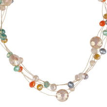 Load image into Gallery viewer, TRIBAL ZONE BUBBLE WITH PERAL NECKLACE