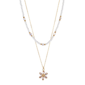 TRIBAL ZONE GOLDEN FLORAL MATINEE