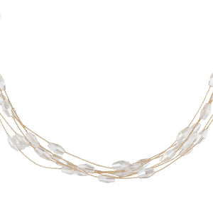 TRIBAL ZONE PRINCESS WHITE NECKLACE