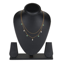 Load image into Gallery viewer, Gold Multi-Strand Evil Eye &amp; Pearl Necklace
