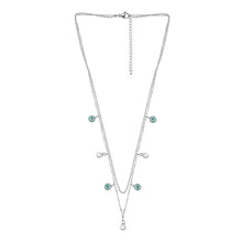 Load image into Gallery viewer, Silver Multi-Strand Evil Eye &amp; Pearl Necklace