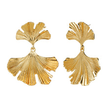 Load image into Gallery viewer, TRIBAL ZONE FLUTRING GOLDEN EQUIVALENT DROP EARRING