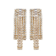 Load image into Gallery viewer, TRIBAL ZONE MAGICAL CZ STONE STUD GOLDEN EARRING