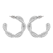 Load image into Gallery viewer, TRIBAL ZONE SLIVER  C HOOP EARRIMG