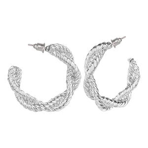 TRIBAL ZONE SLIVER  C HOOP EARRIMG