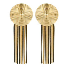 Load image into Gallery viewer, TRIBAL ZONE ARABIC GOLDEN DROP EARRING