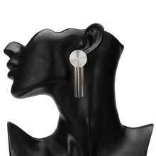 Load image into Gallery viewer, TRIBAL ZONE ARABIC SLIVER  DROP EARRING