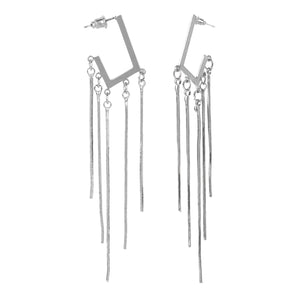 TRIBAL ZONE DANGLE SLIVER  EARRING