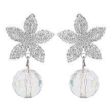 Load image into Gallery viewer, TRIBAL ZONE STONE FLORAL BEAD DROP EARRING