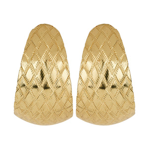 TRIBAL ZONE GOLDEN CLASSIC STUD EARRING